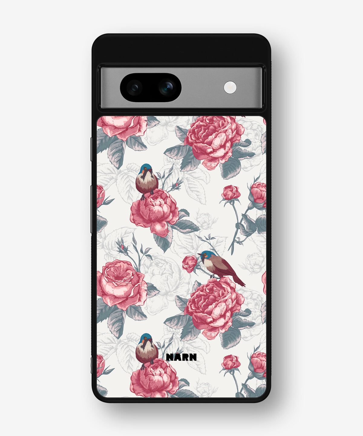 Google Pixel 7a Hard Case – Birds Among Roses - View 1