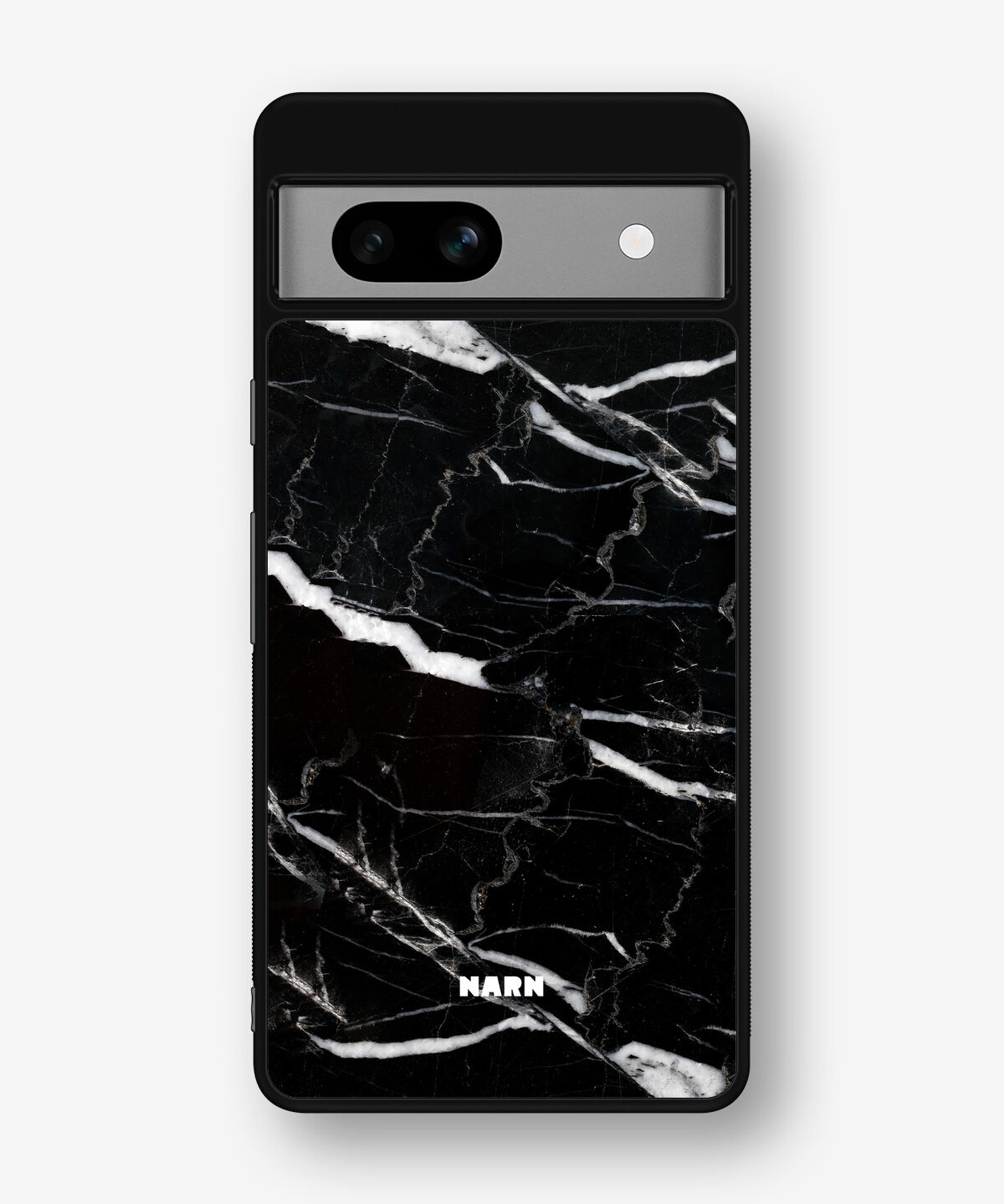 Google Pixel 7a Hard Case – Black Marble - View 1
