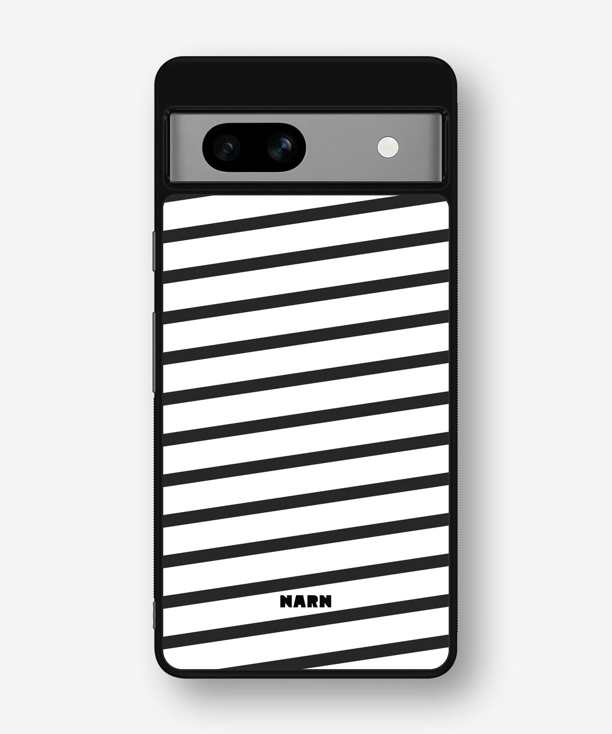 Google Pixel 7a Hard Case – Black Stripes - View 1