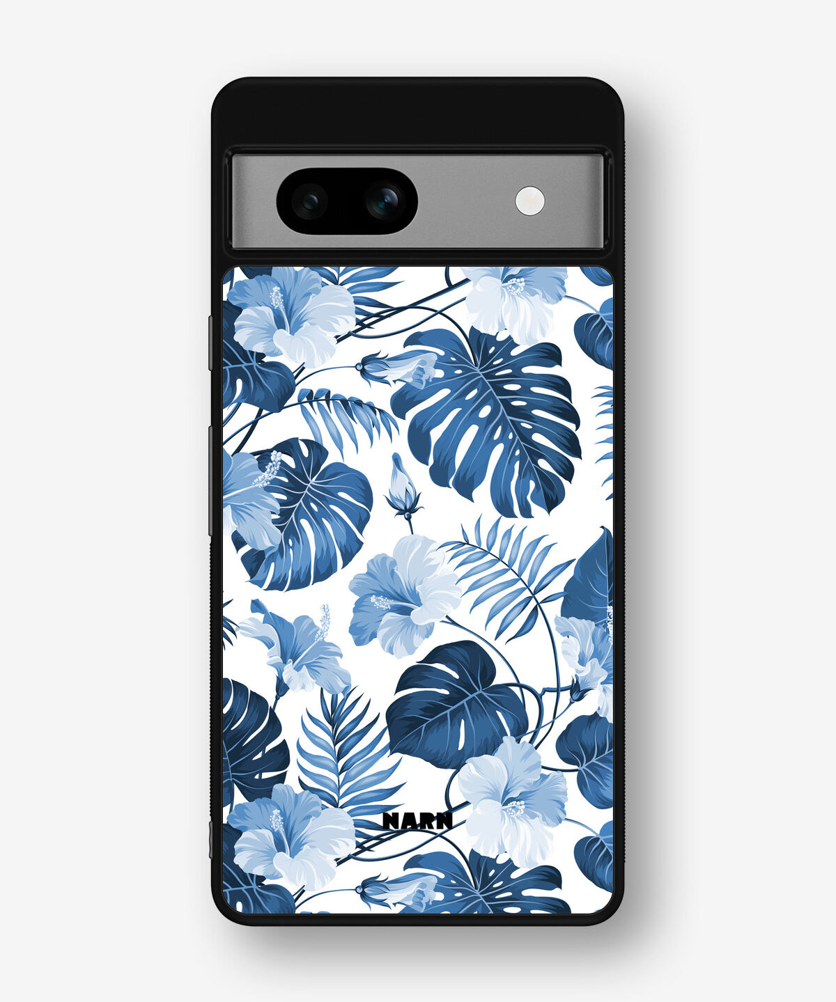 Google Pixel 7a Hard Case – Blue Tropics - View 1