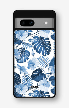 Google Pixel 7a Hard Case – Blue Tropics - View 1