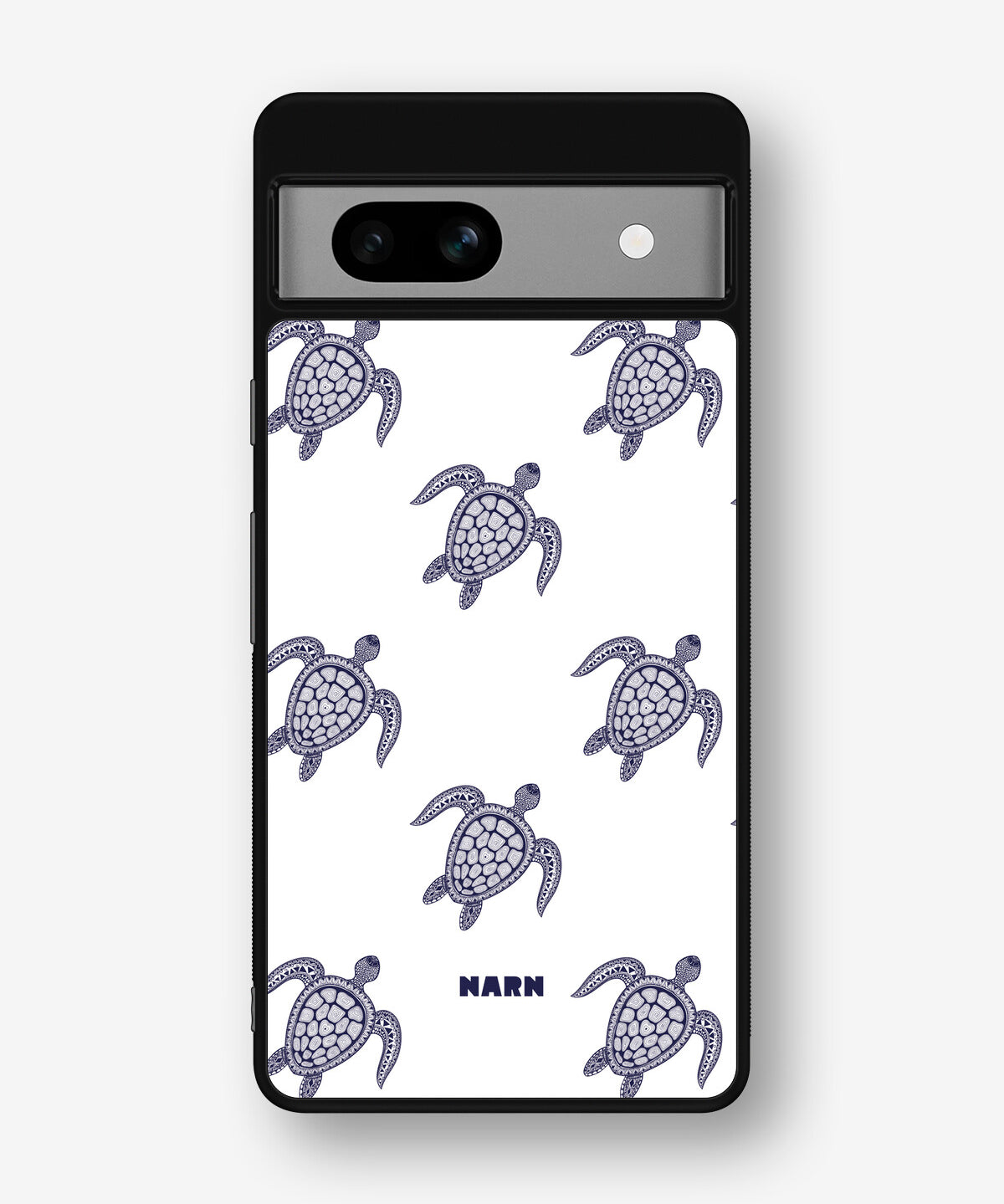 Google Pixel 7a Hard Case – Blue Turtles - View 1