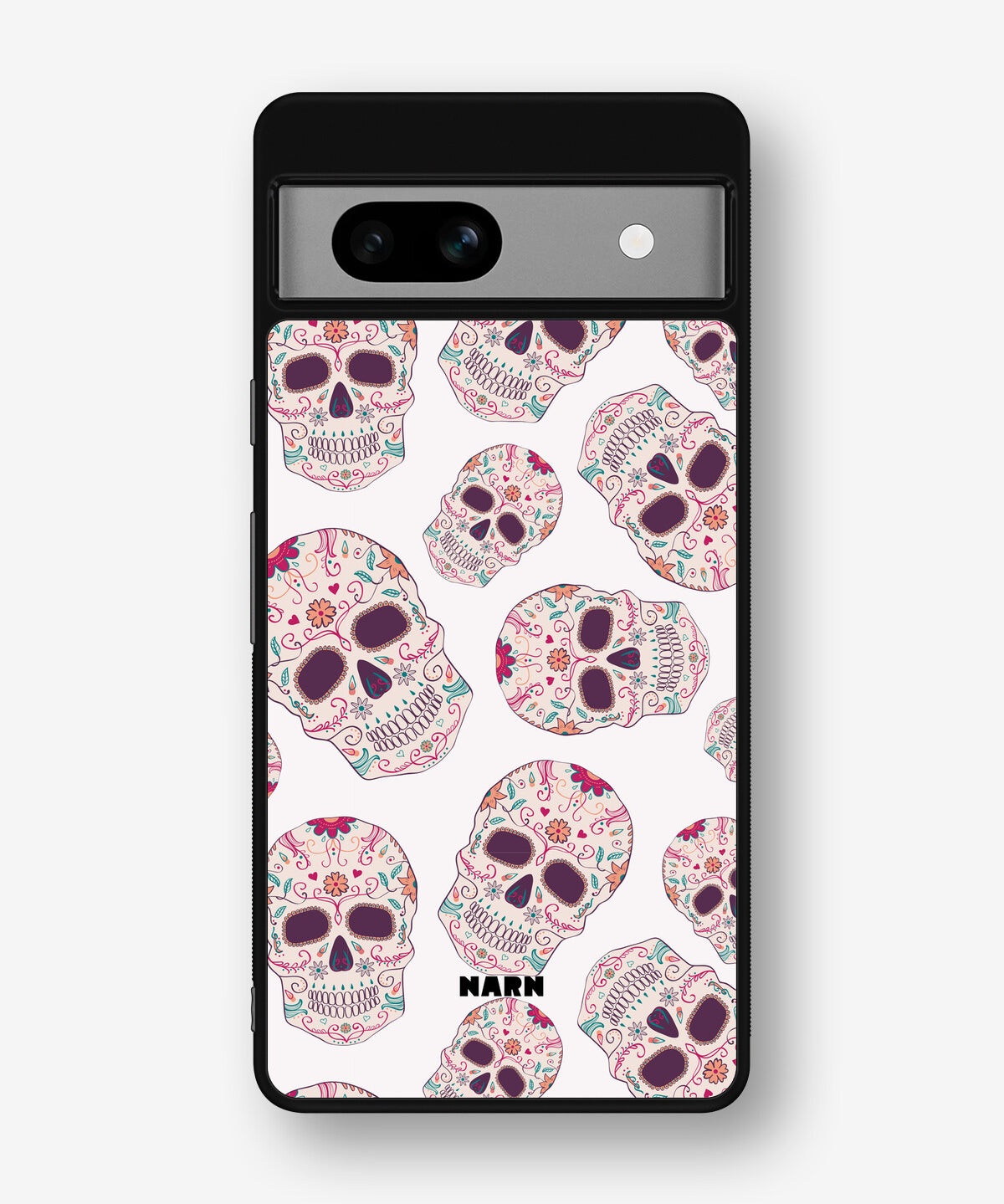 Google Pixel 7a Hard Case – Calavera Skulls - View 1
