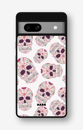 Google Pixel 7a Hard Case – Calavera Skulls - View 1