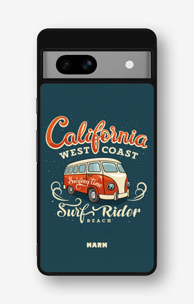 Google Pixel 7a Hard Case – California Surf - View 1