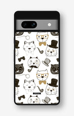 Google Pixel 7a Hard Case – Cartoon Cats - View 1