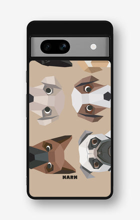 Google Pixel 7a Hard Case – Cute Dogs - View 1