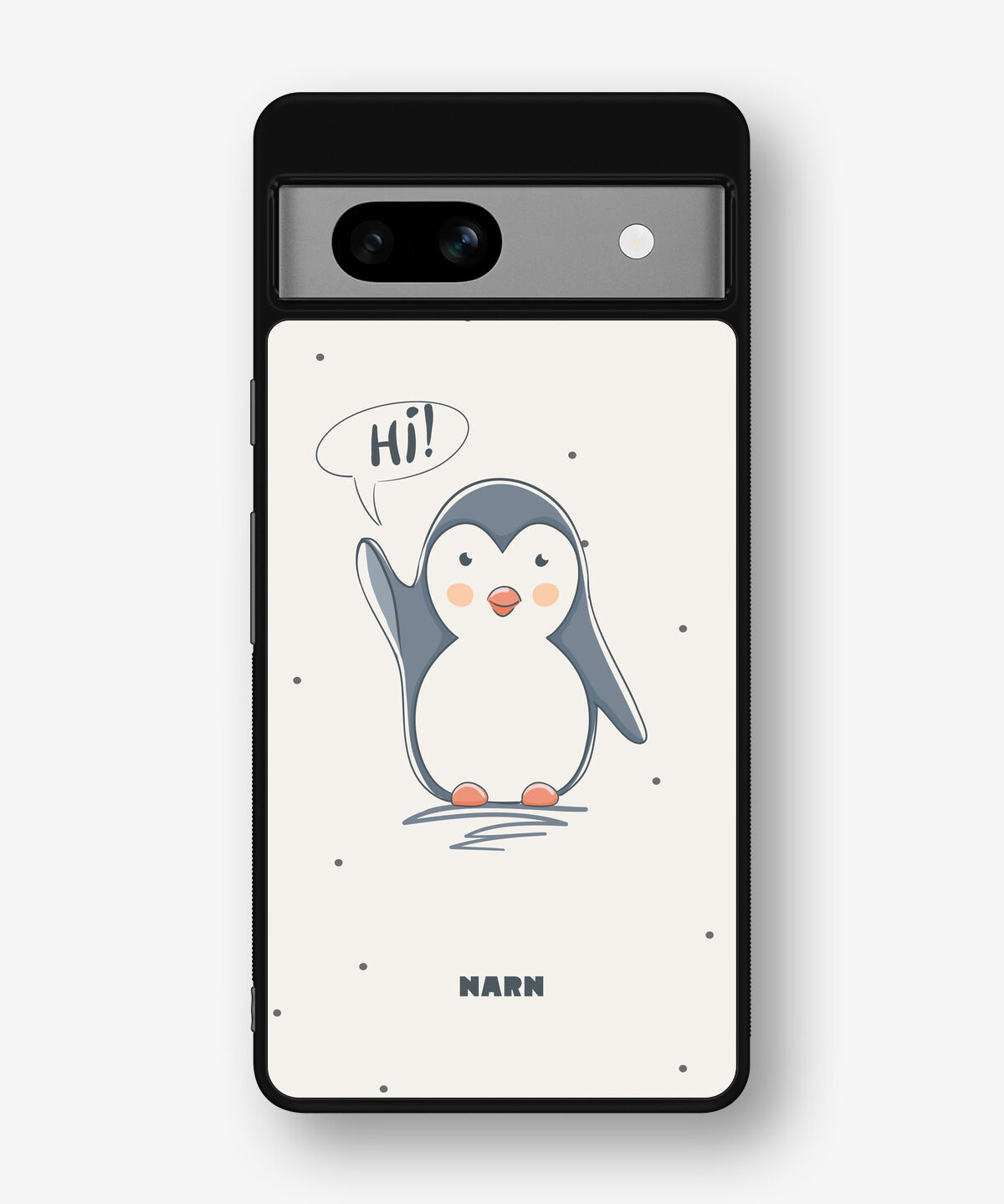 Google Pixel 7a Hard Case – Cute Penguin - View 1