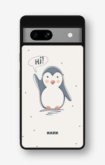 Google Pixel 7a Hard Case – Cute Penguin - View 1