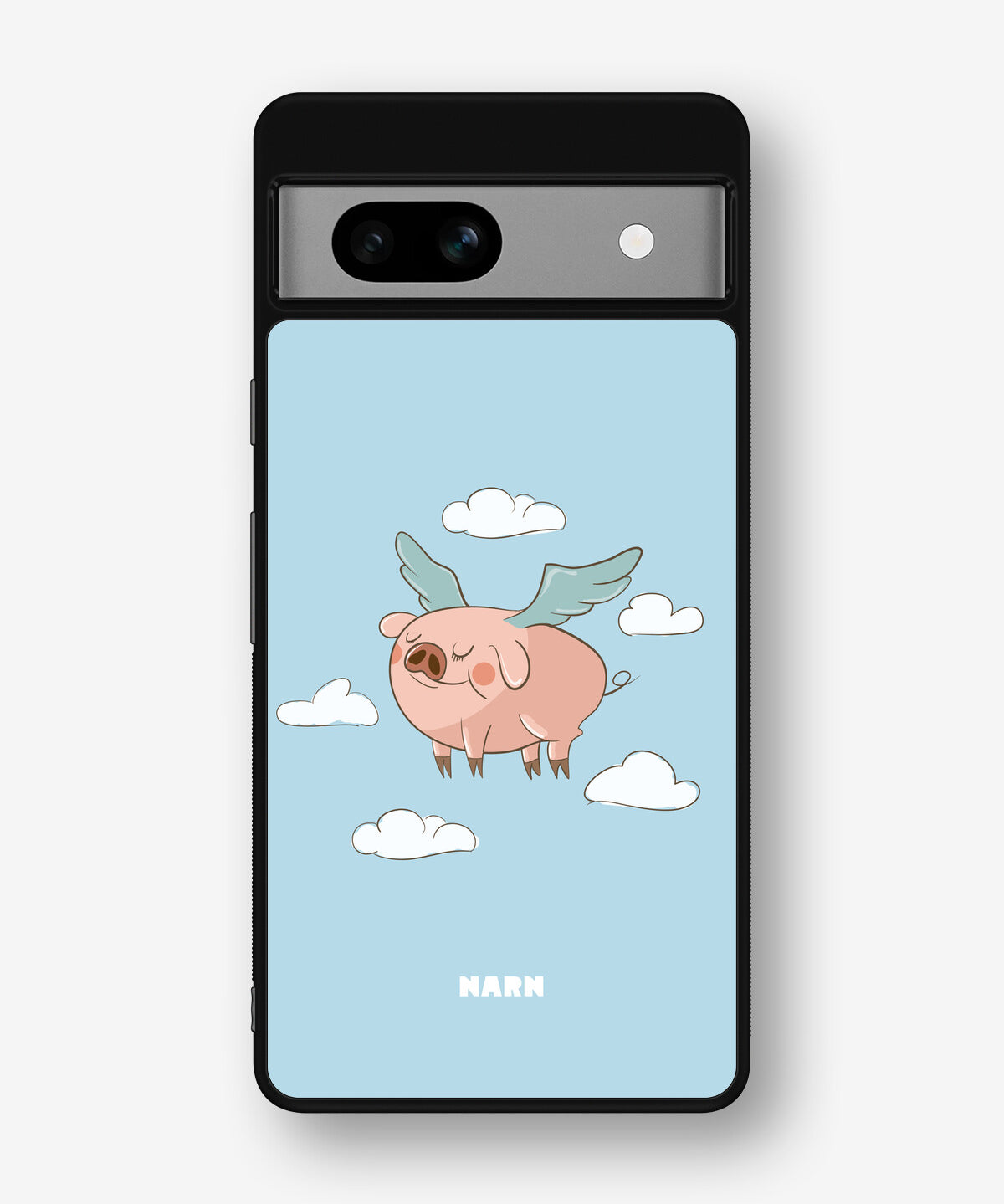 Google Pixel 7a Hard Case – Dreamy Pig - View 1