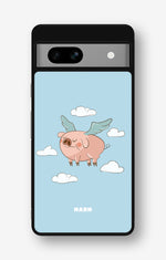 Google Pixel 7a Hard Case – Dreamy Pig - View 1