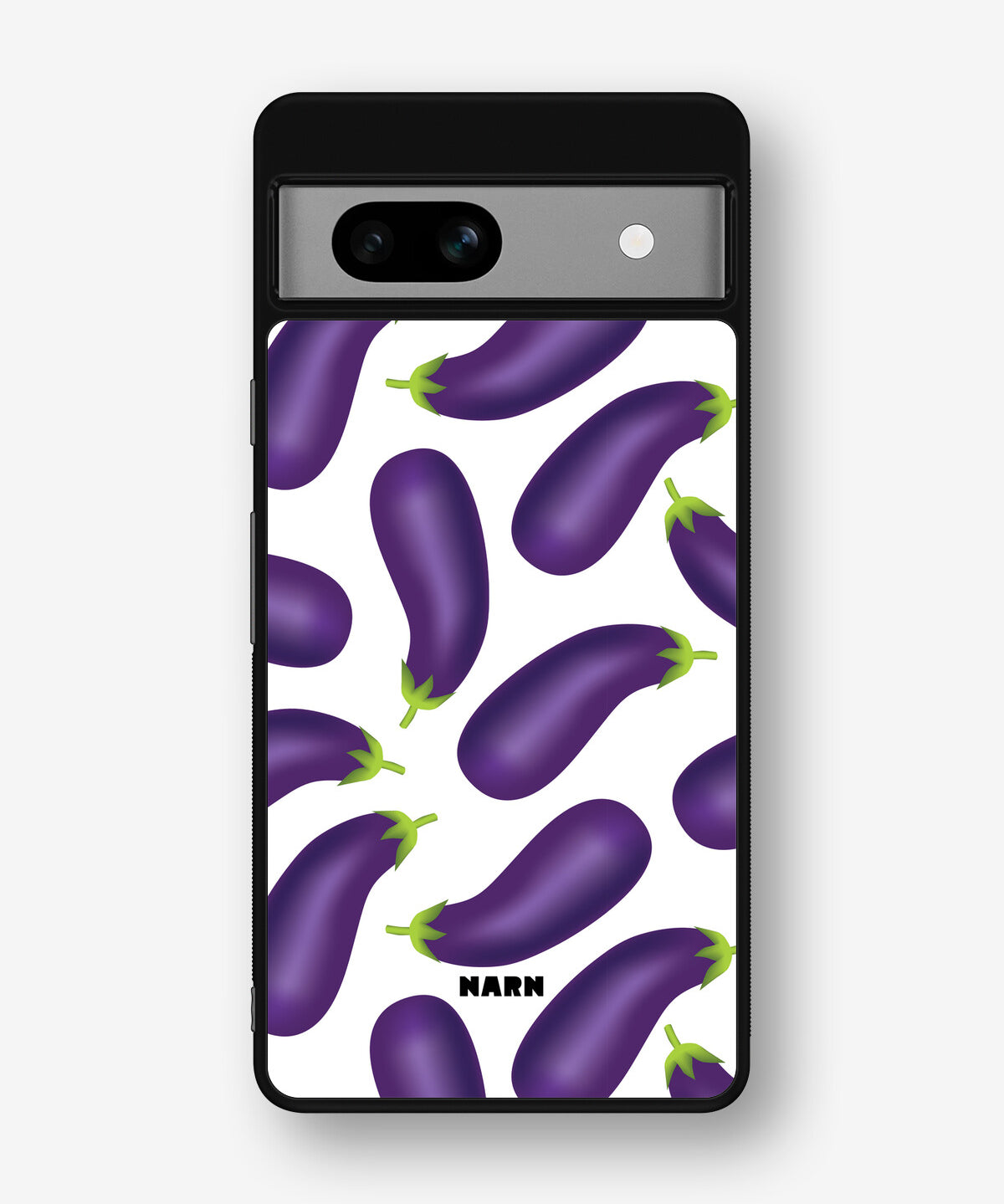 Google Pixel 7a Hard Case – Eggplant Pattern - View 1