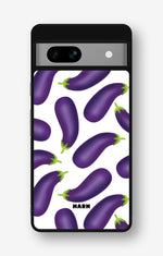 Google Pixel 7a Hard Case – Eggplant Pattern - View 1