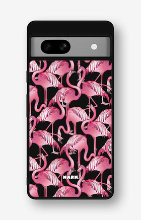 Google Pixel 7a Hard Case – Flamingos - View 1