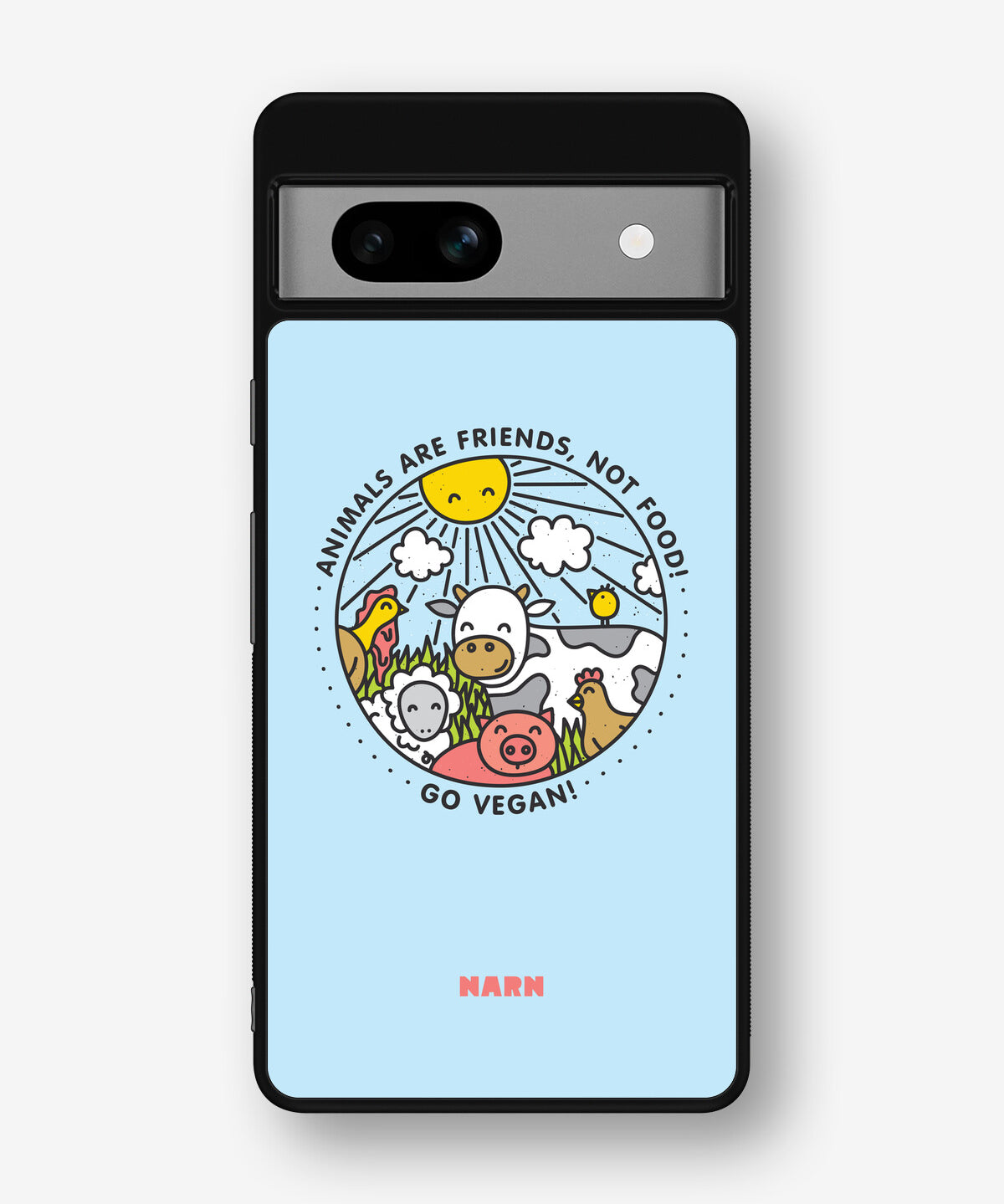 Google Pixel 7a Hard Case – Friends, Not Food - View 1
