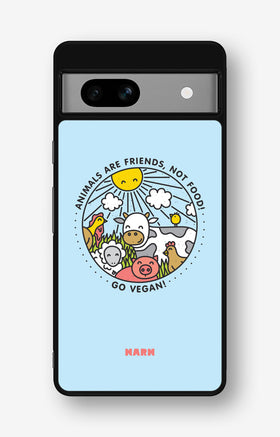 Google Pixel 7a Hard Case – Friends, Not Food - View 1
