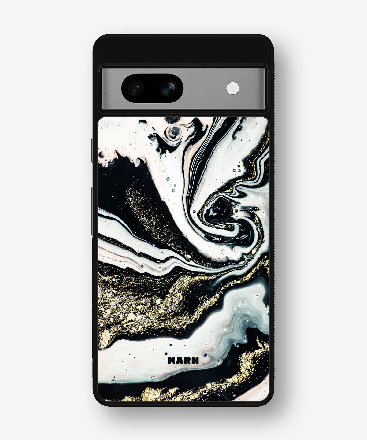 Google Pixel 7a Hard Case – Golden Swirl - View 1