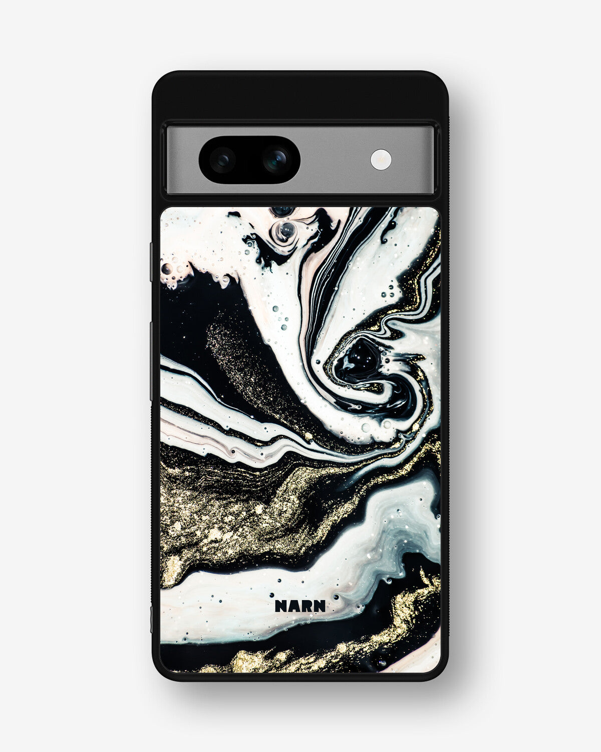 Google Pixel 7a Hard Case – Golden Swirl - View 1