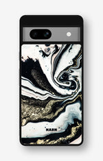 Google Pixel 7a Hard Case – Golden Swirl - View 1
