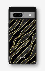 Google Pixel 7a Hard Case – Golden Zebra - View 1