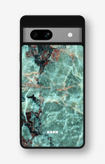 Google Pixel 7a Hard Case – Green Marble - View 1