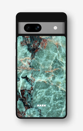 Google Pixel 7a Hard Case – Green Marble - View 1