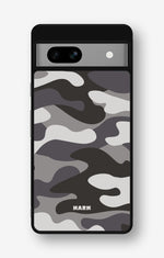 Google Pixel 7a Hard Case – Grey Camo - View 1