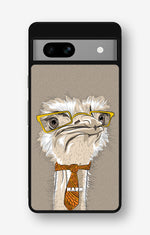 Google Pixel 7a Hard Case – Hipster Ostrich - View 1