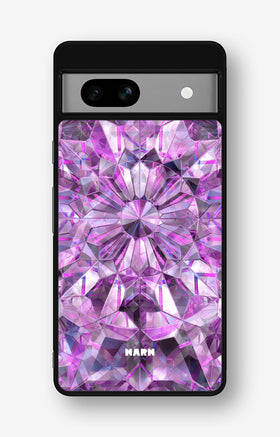 Google Pixel 7a Hard Case – Lavender Crystals - View 1