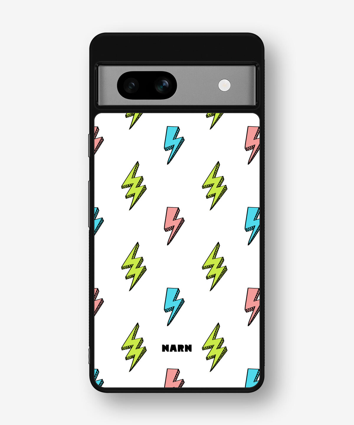 Google Pixel 7a Hard Case – Lightning Bolts - View 1