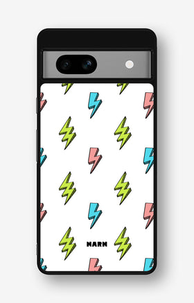 Google Pixel 7a Hard Case – Lightning Bolts - View 1