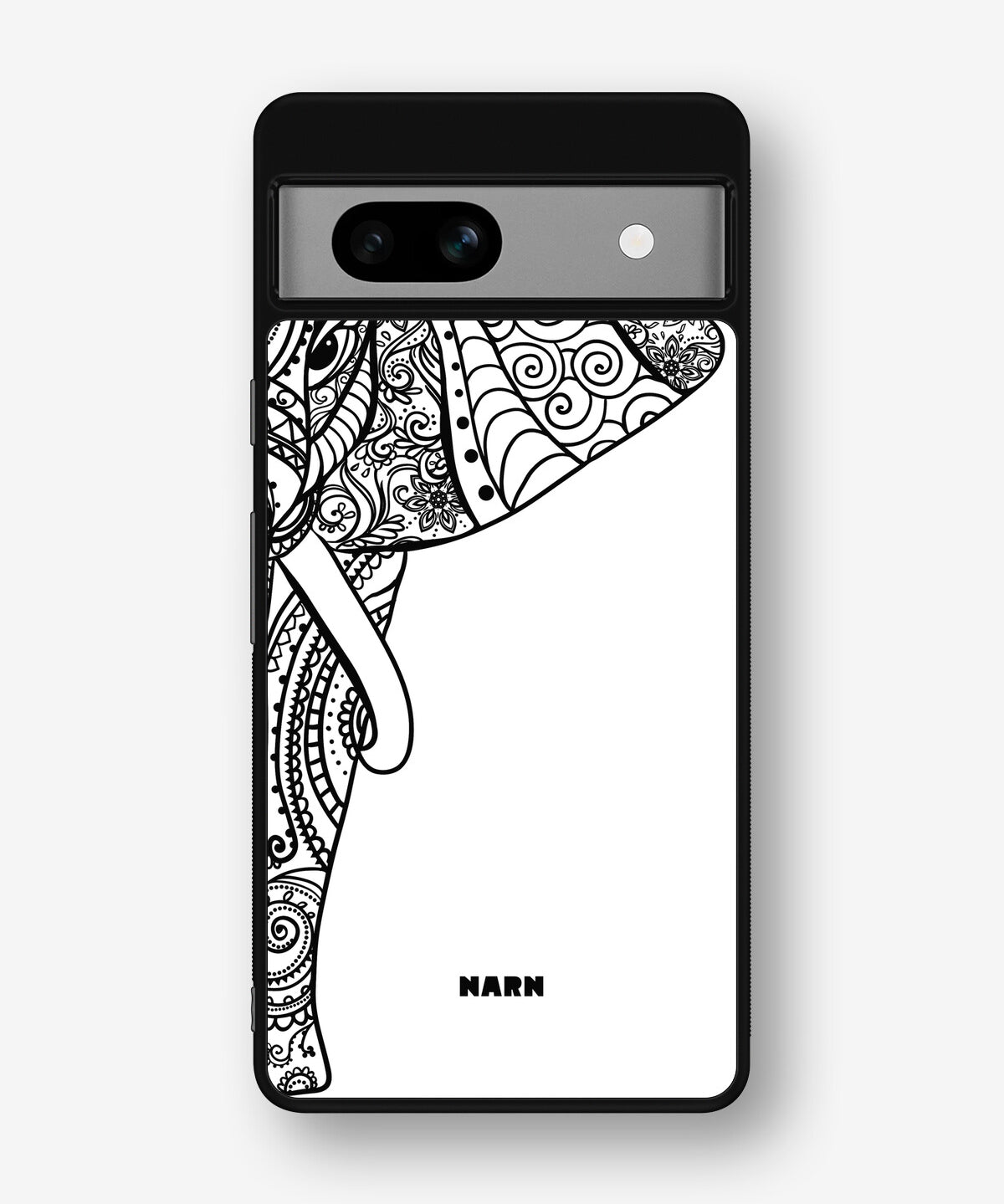 Google Pixel 7a Hard Case – Mandala Elephant - View 1