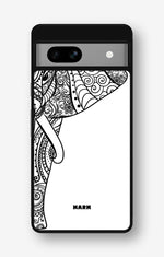 Google Pixel 7a Hard Case – Mandala Elephant - View 1