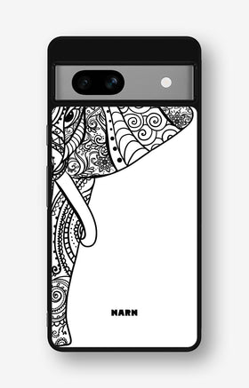 Google Pixel 7a Hard Case – Mandala Elephant - View 1