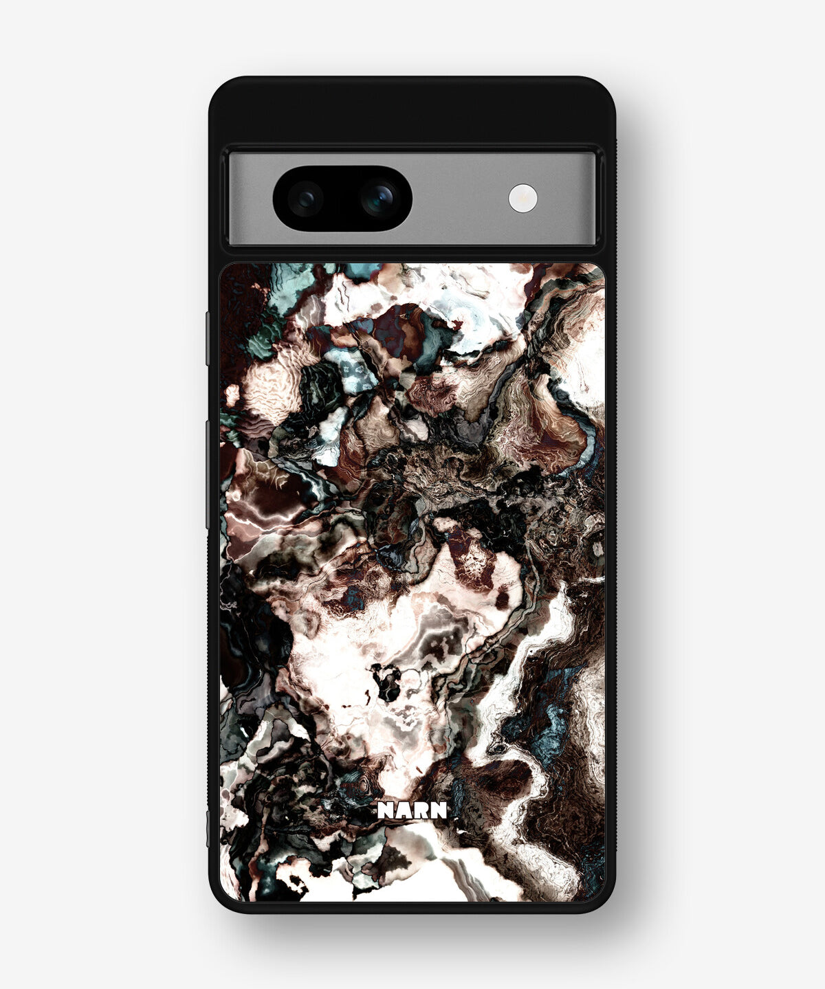 Google Pixel 7a Hard Case – Marble Brown - View 1