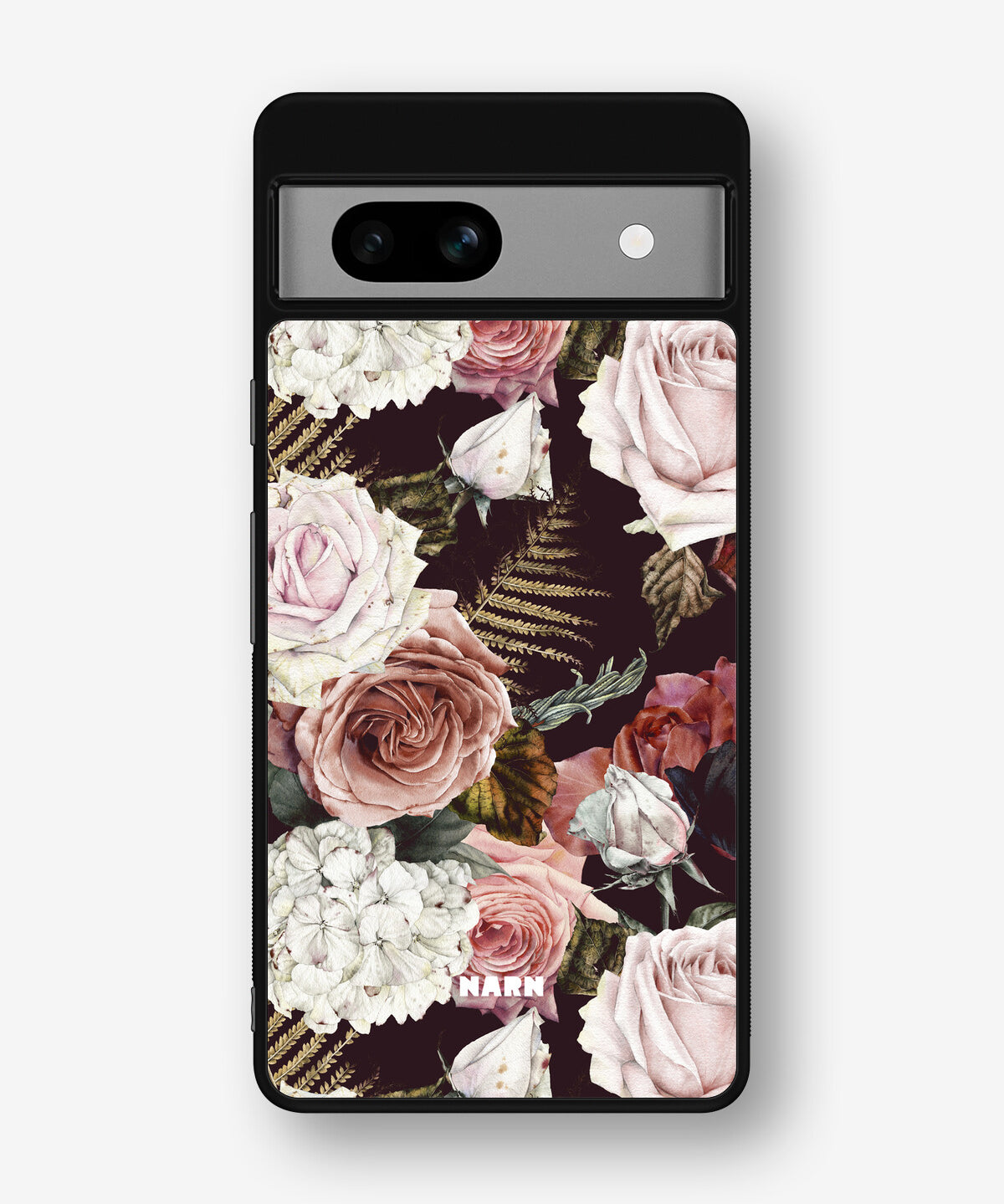 Google Pixel 7a Hard Case – Midnight Roses - View 1