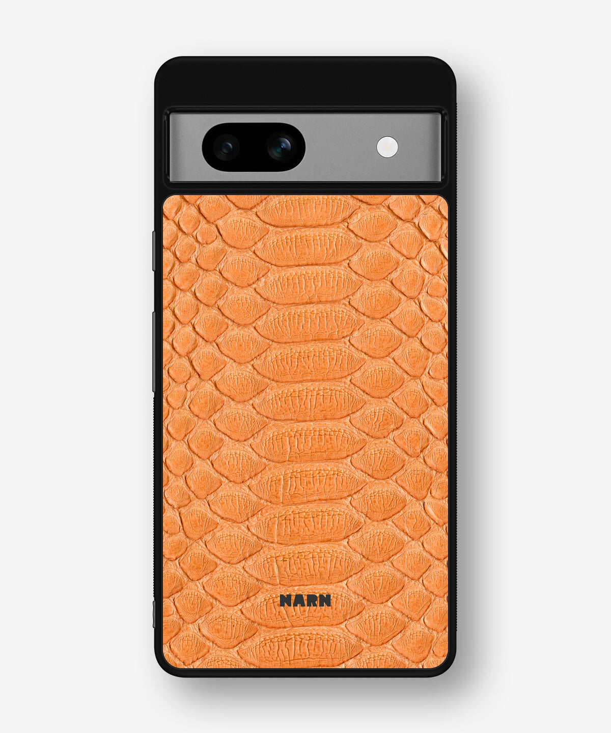 Google Pixel 7a Hard Case – Orange Snake - View 1