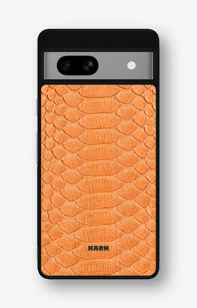 Google Pixel 7a Hard Case – Orange Snake - View 1
