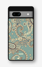 Google Pixel 7a Hard Case – Paisley Green - View 1