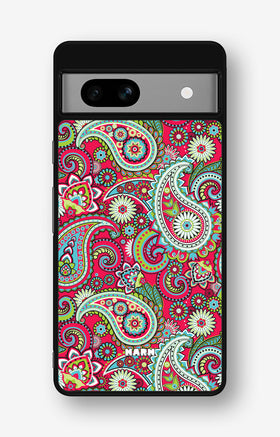 Google Pixel 7a Hard Case – Paisley Paradise - View 1
