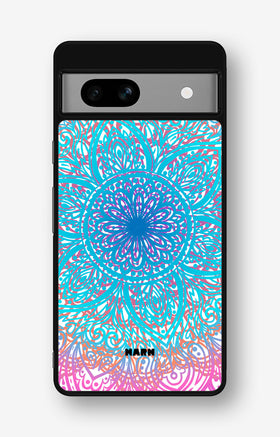 Google Pixel 7a Hard Case – Pastel Mandala - View 1