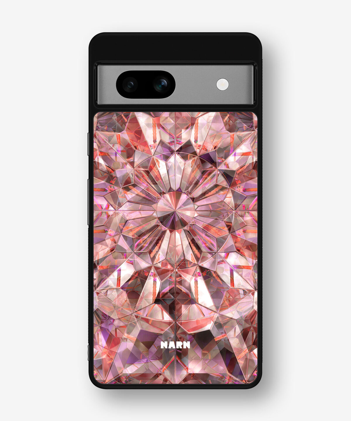 Google Pixel 7a Hard Case – Pink Crystals - View 1