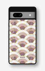 Google Pixel 7a Hard Case – Pink Marble Waves - View 1