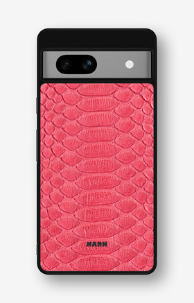 Google Pixel 7a Hard Case – Pink Snake - View 1