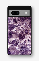Google Pixel 7a Hard Case – Purple Marble - View 1