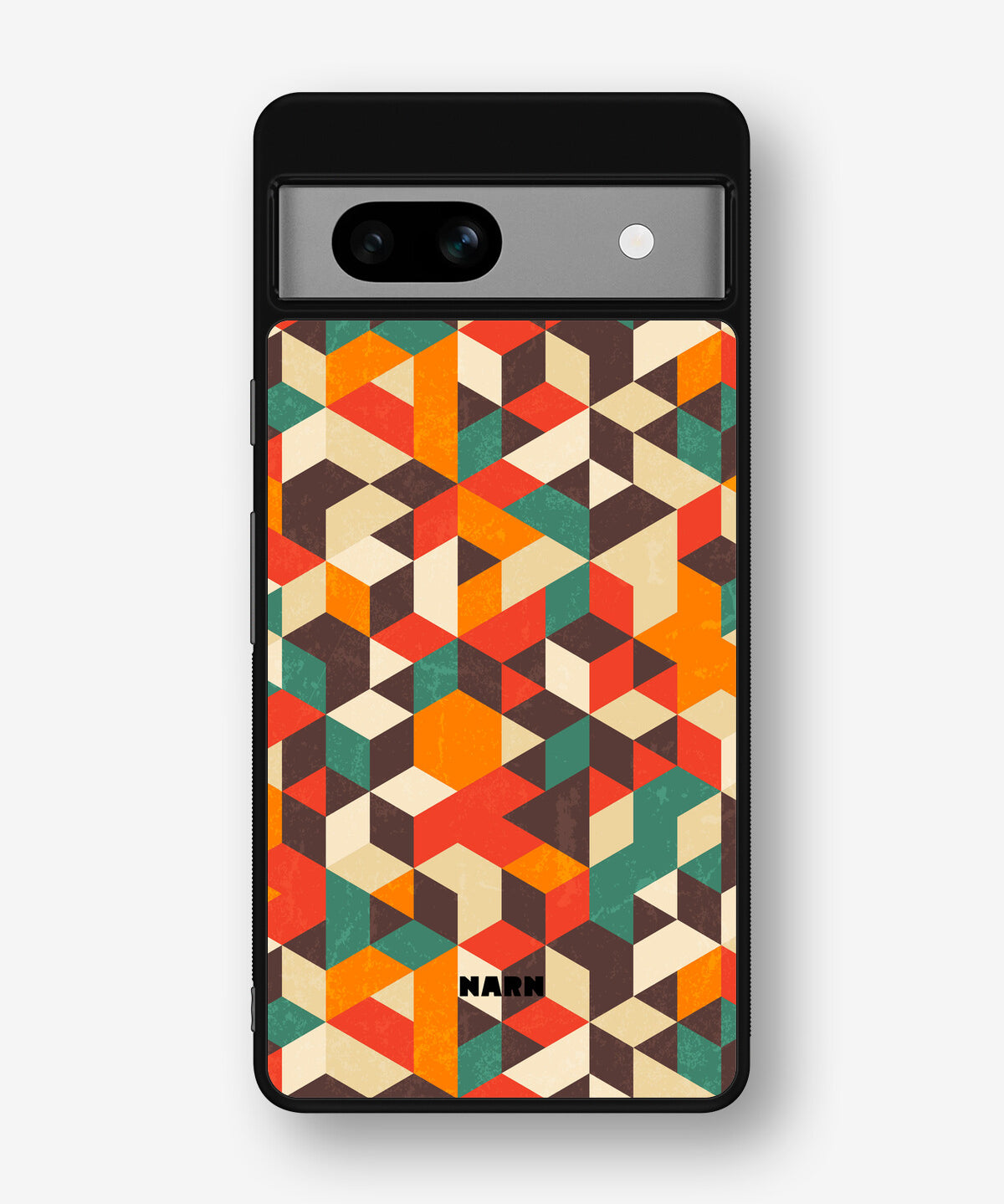 Google Pixel 7a Hard Case – Retro Geometric - View 1
