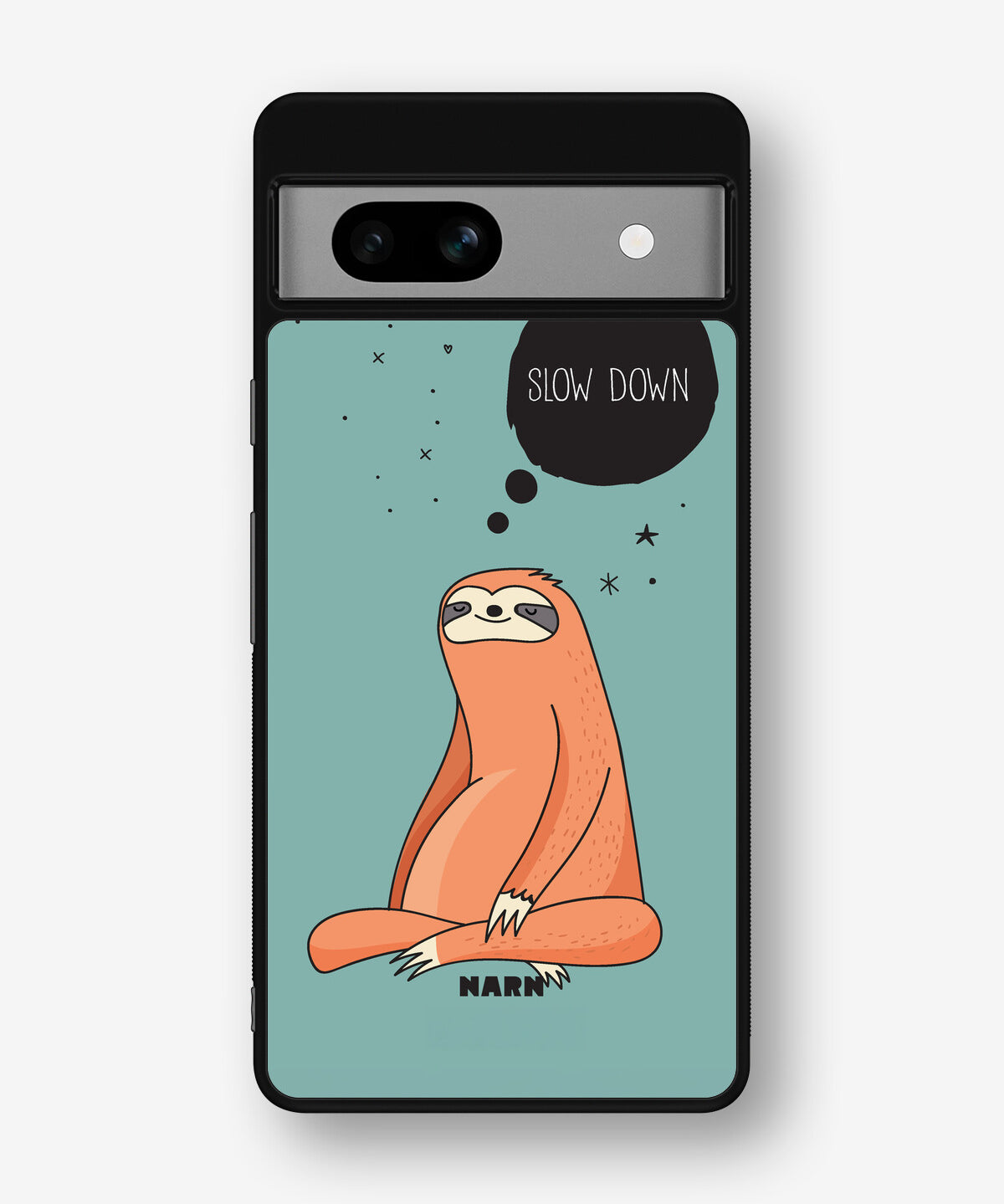 Google Pixel 7a Hard Case – Slow Down Sloth - View 1