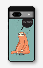 Google Pixel 7a Hard Case – Slow Down Sloth - View 1