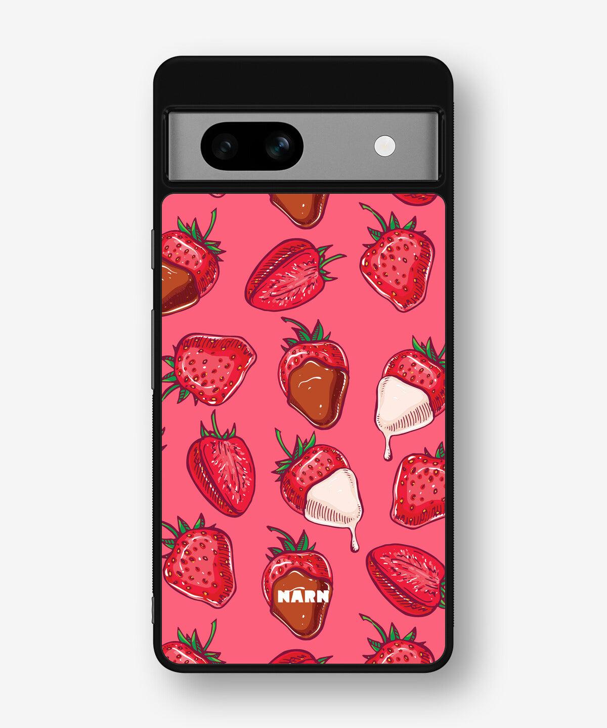 Google Pixel 7a Hard Case – Strawberry Chocolate - View 1