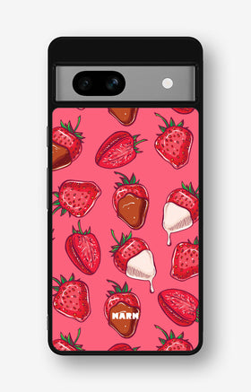 Google Pixel 7a Hard Case – Strawberry Chocolate - View 1